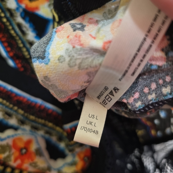 Intimately Free People For You Boho Bodysuit Large Billowy Sleeves Surplice Neck - Picture 10 of 10